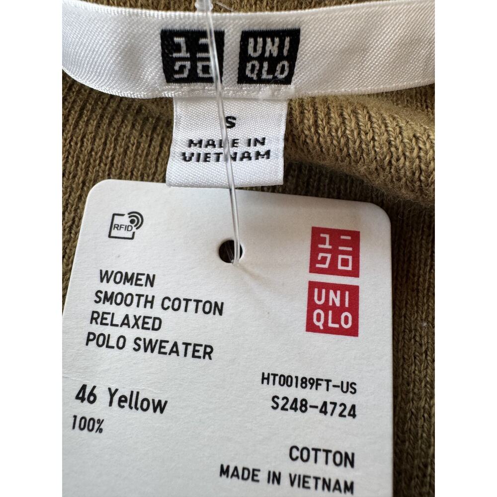uniqlo women shirt polo sweater S - Picture 4 of 5